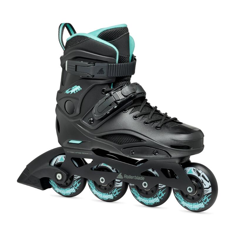 Rolki Freeride Damskie Rollerblade RB 80 W Black Light Blue