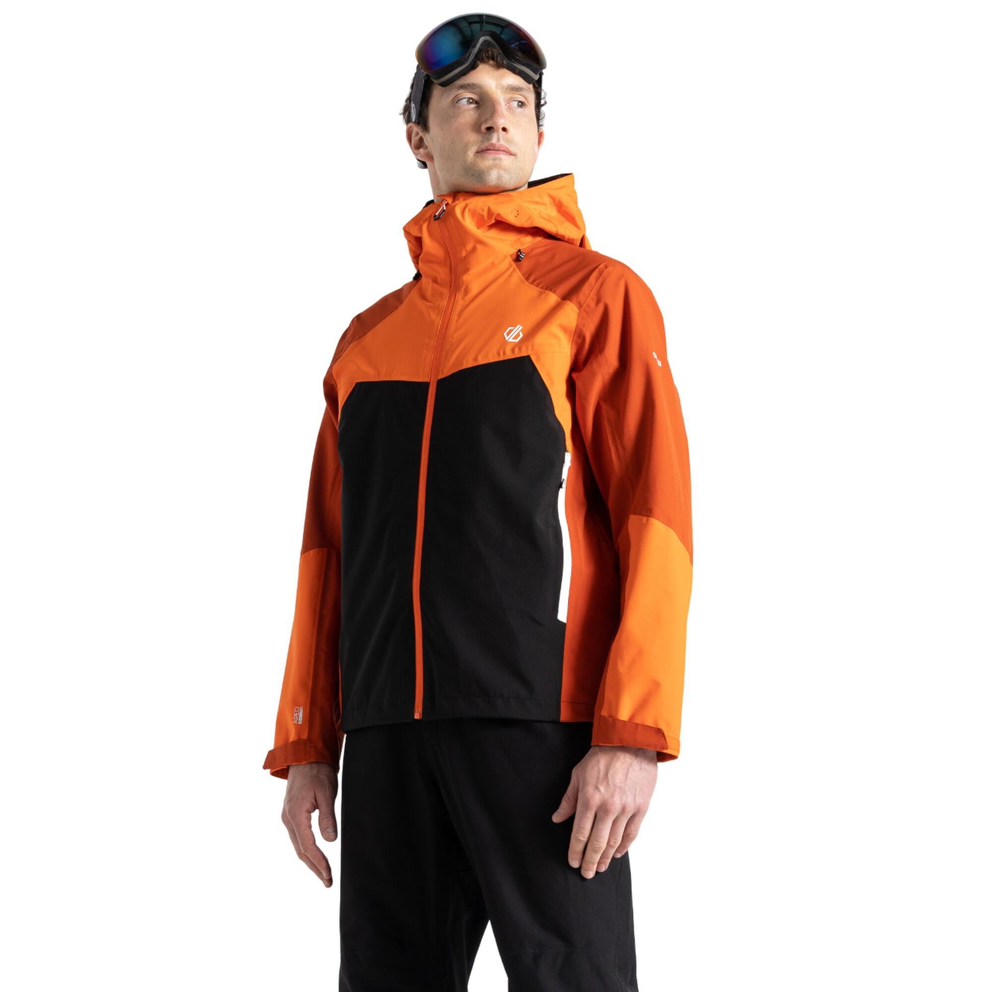 Mens Roving Ski Jacket (Puffins Orange/Rooibos Tea) 3/5