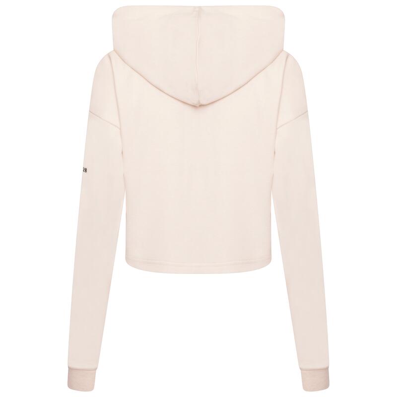 Dames Lounge About Crop Hoodie (Gerst Wit)