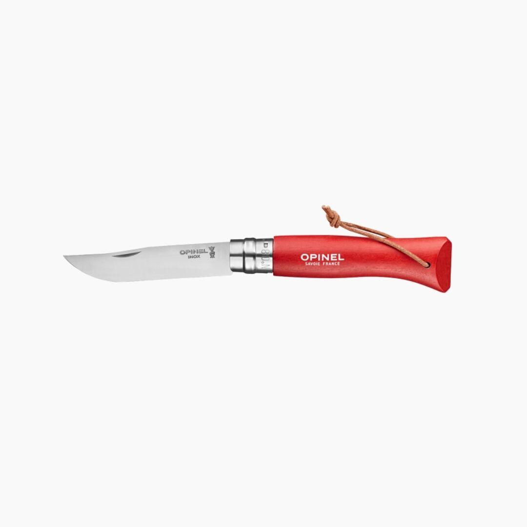 Opinel - Couteau Opinel N° 8 Baroudeur - Rouge - Couteau - Rouge - Taille Unique - Decathlon