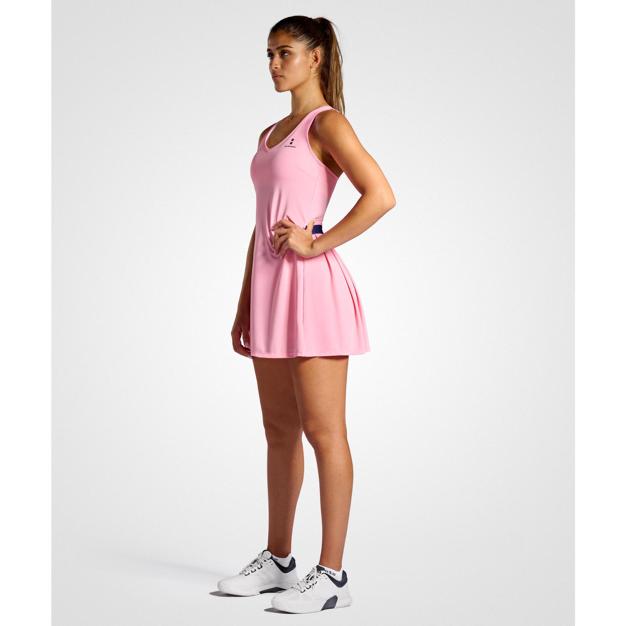 Nordicdots - Elegance Robe De Tennis/padel/golf Femme - Rose Mer - Robe - Rose - 38 S - Decathlon