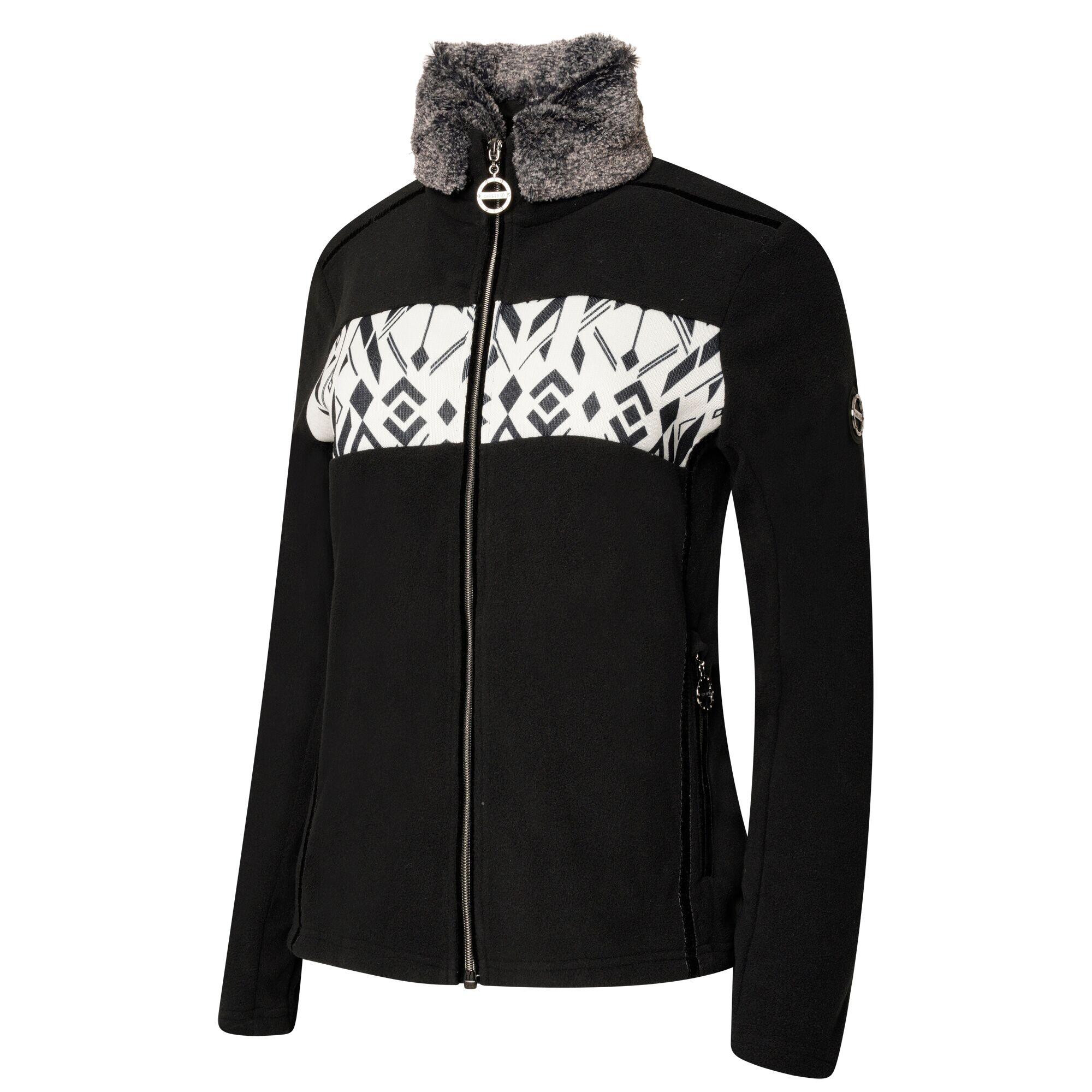 "Engross II" Sweatshirt Durchgehender Reißverschluss für Damen Schwarz 3/5