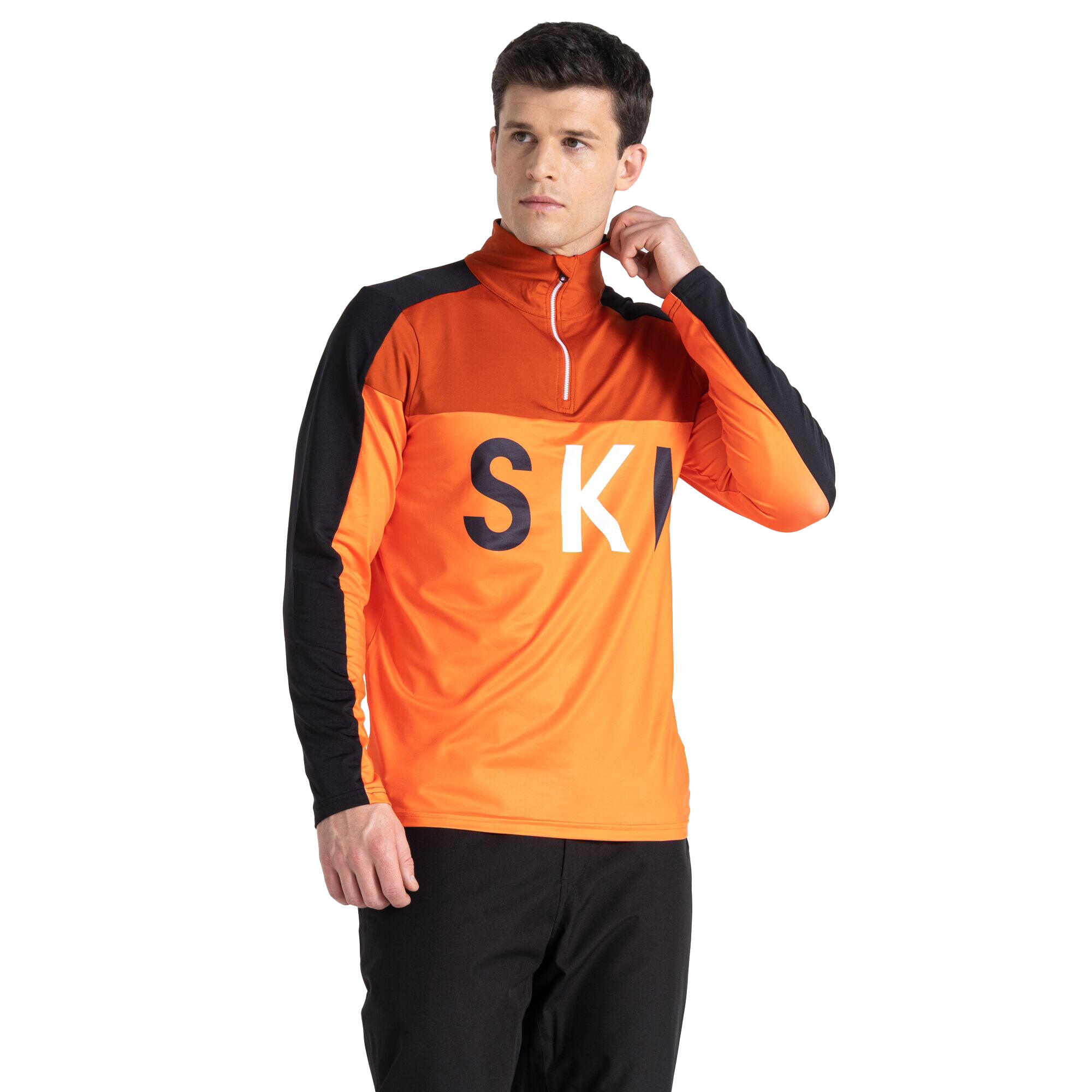 "Ski" Base Layer Oberteil für Herren Lunde Orange/Rooibos Tee 4/5
