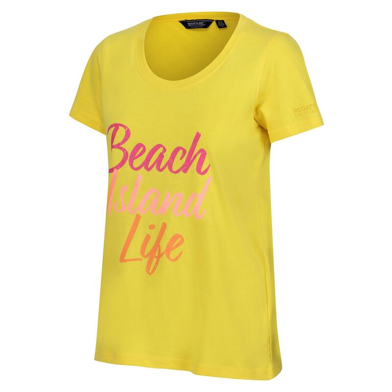 Dames Filandra VIII Strand Tshirt (Maïs Geel)