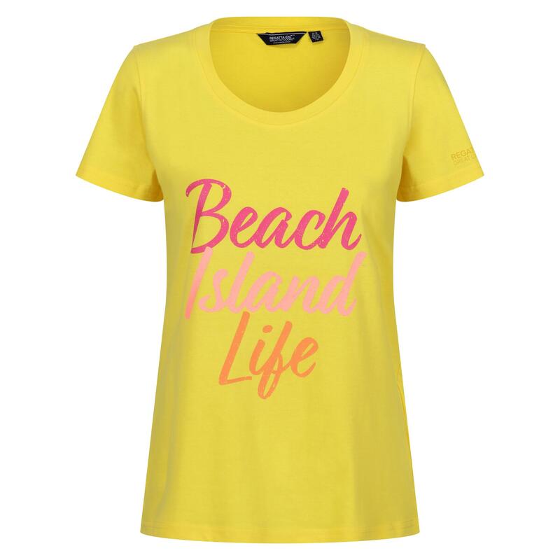 Tshirt FILANDRA BEACH Femme (Jaune vif)