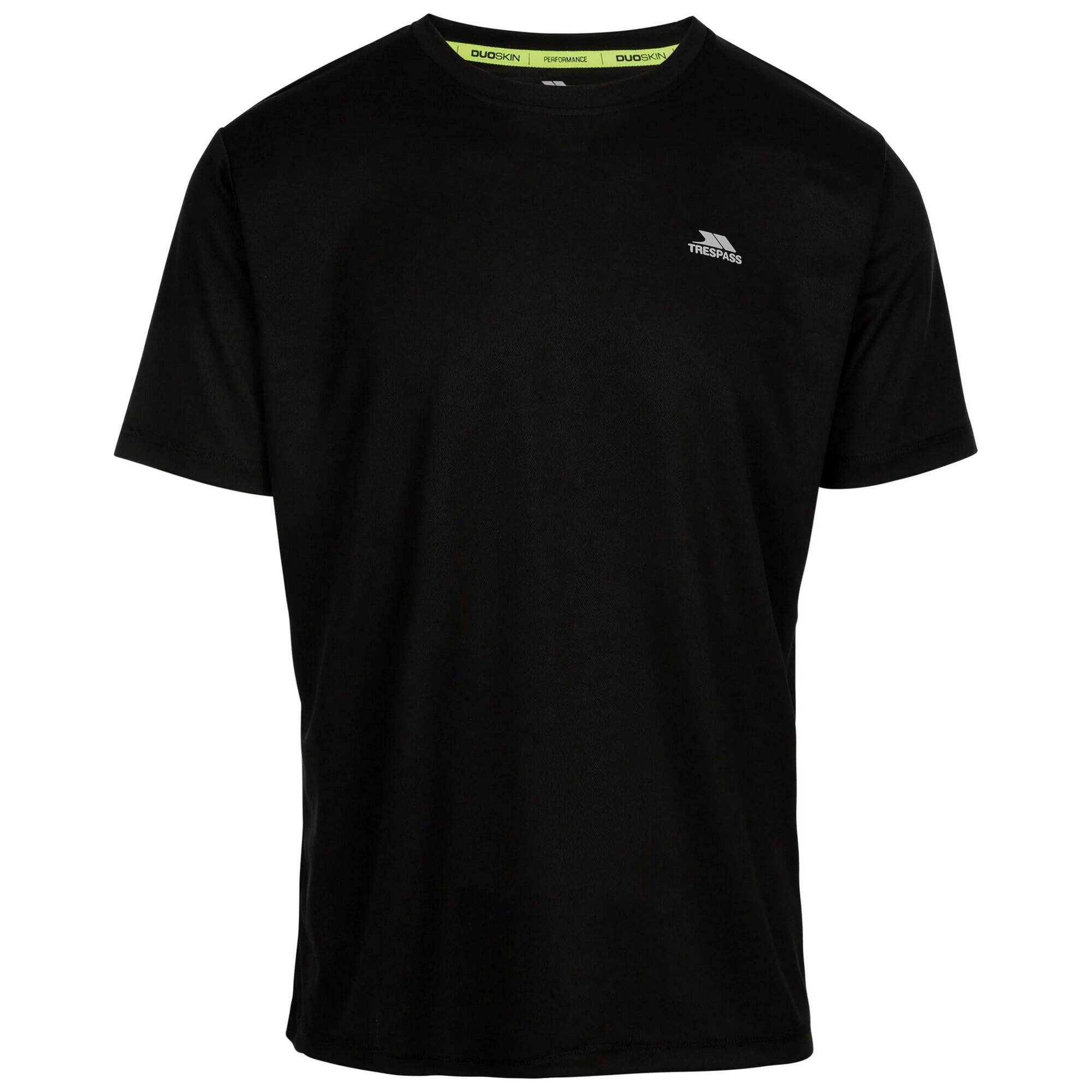 TRESPASS Mens Landford Active Top (Black)
