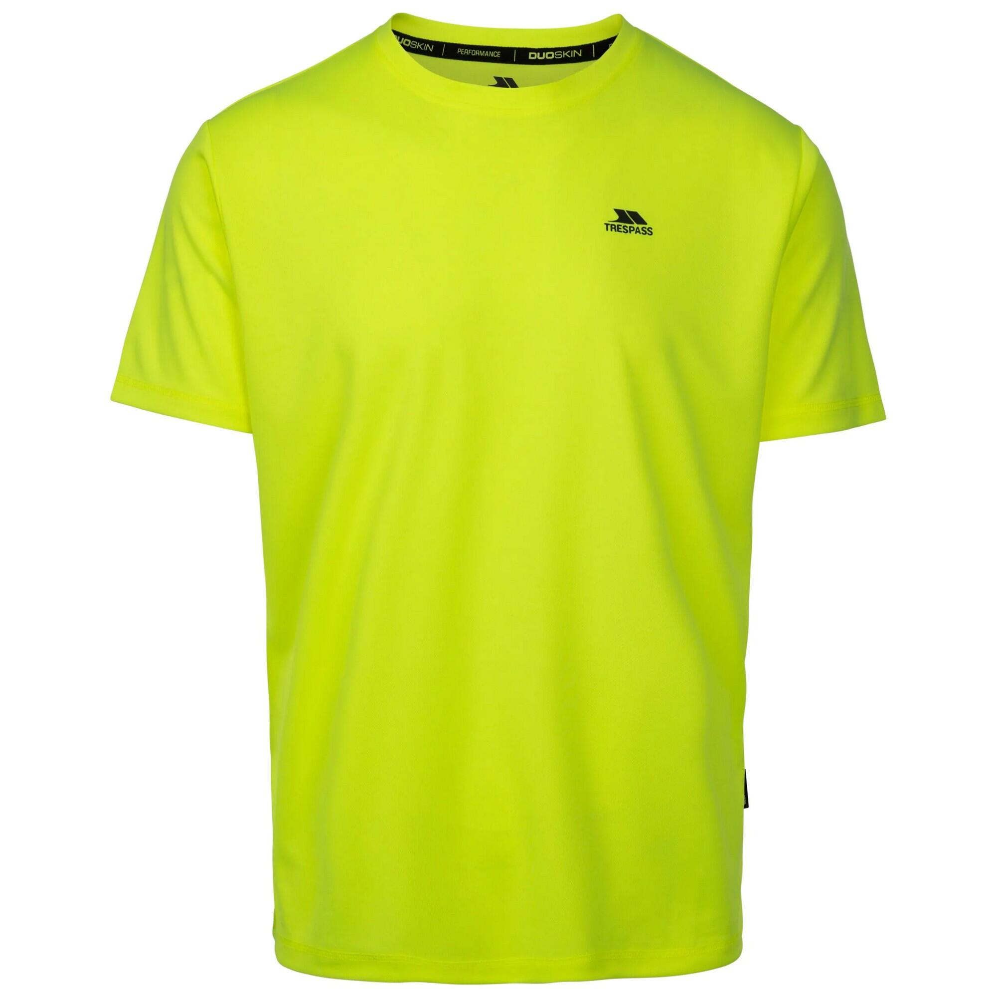 TRESPASS Mens Landford Active Top (Hi Vis Yellow)