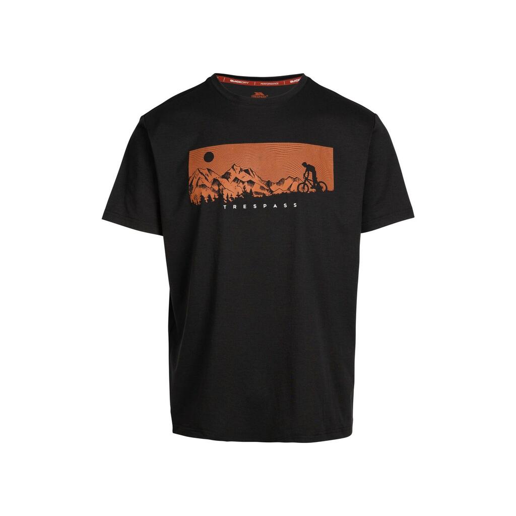 Mens Nellow Biker TShirt (Black)
