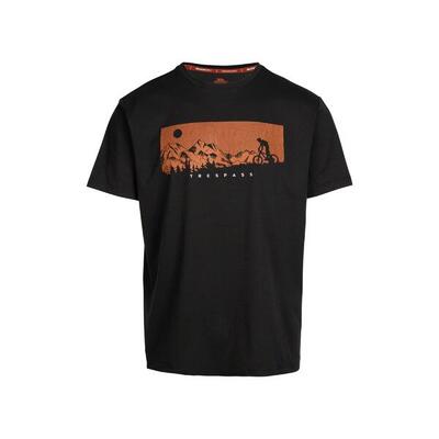 Heren nellow biker tshirt (verbrande oranje mergel)