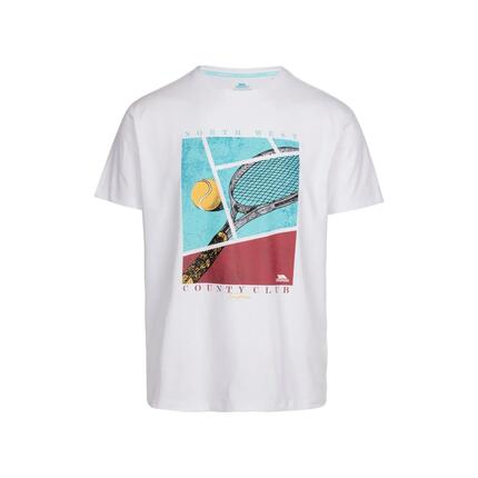 T-shirt SERLAND Homme 100% Polyester TP75 blanc coupe regular