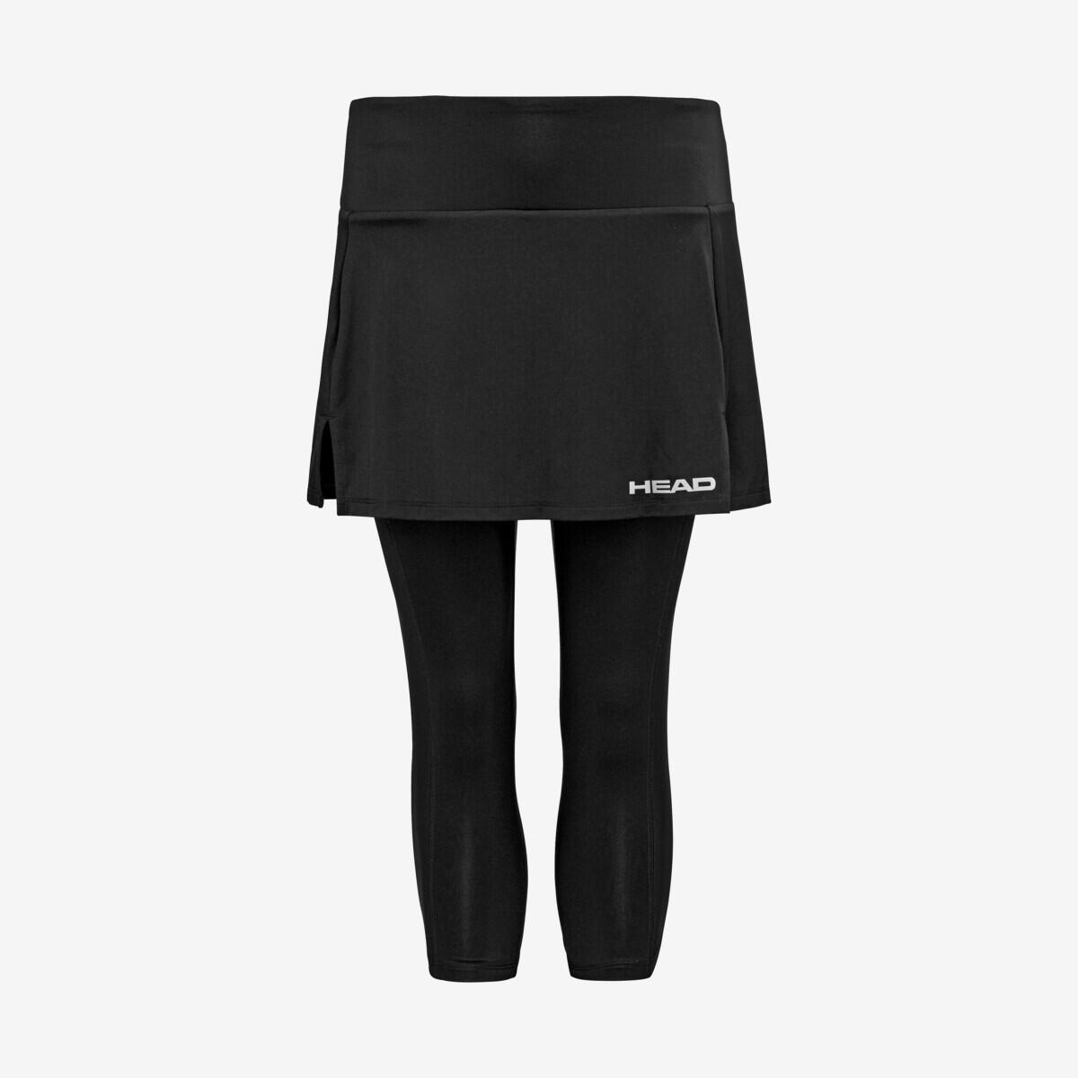 Head - Club 3/4 Tights Skort Women - Jupe Short - Noir - 48 Xl - Decathlon