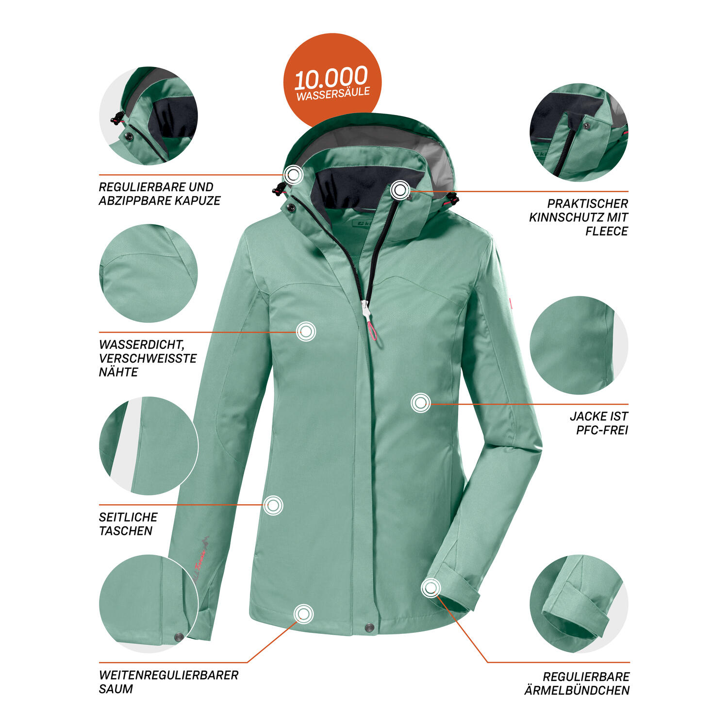 Damen Outdoorjacke KOS 133 5/6