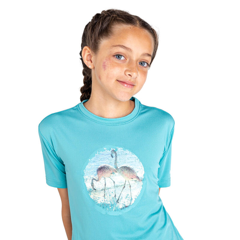 Kinderen/Kinderen Rechtmatig Flamingo Gerecycled Tshirt (Meadowbrook Green)