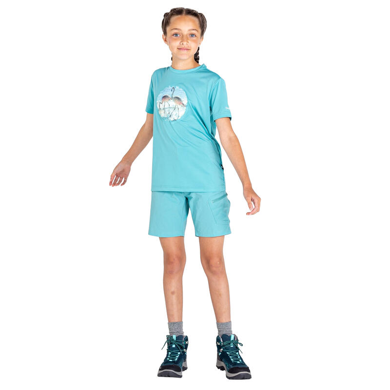 Kinderen/Kinderen Rechtmatig Flamingo Gerecycled Tshirt (Meadowbrook Green)