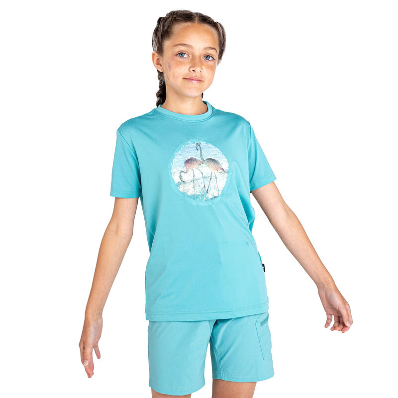 Kinderen/Kinderen Rechtmatig Flamingo Gerecycled Tshirt (Meadowbrook Green)