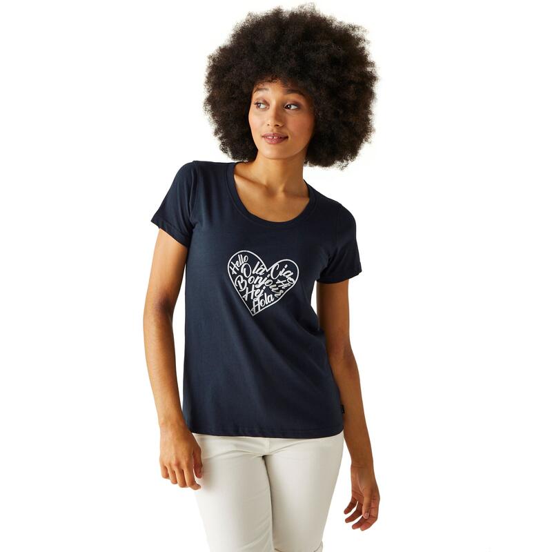 Tshirt FILANDRA AMORE Femme (Bleu marine)