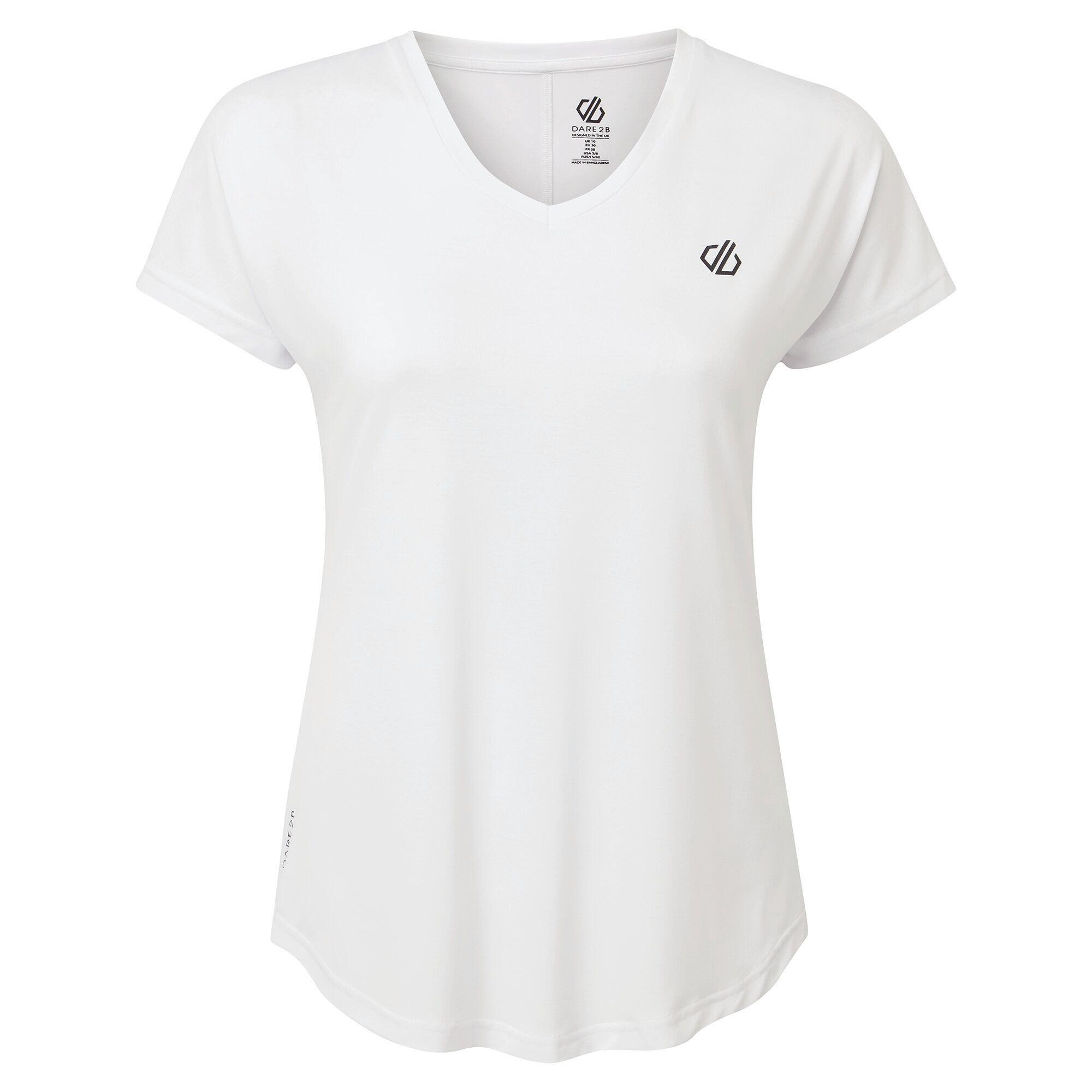 T-shirt sportiva da donna (bianca)