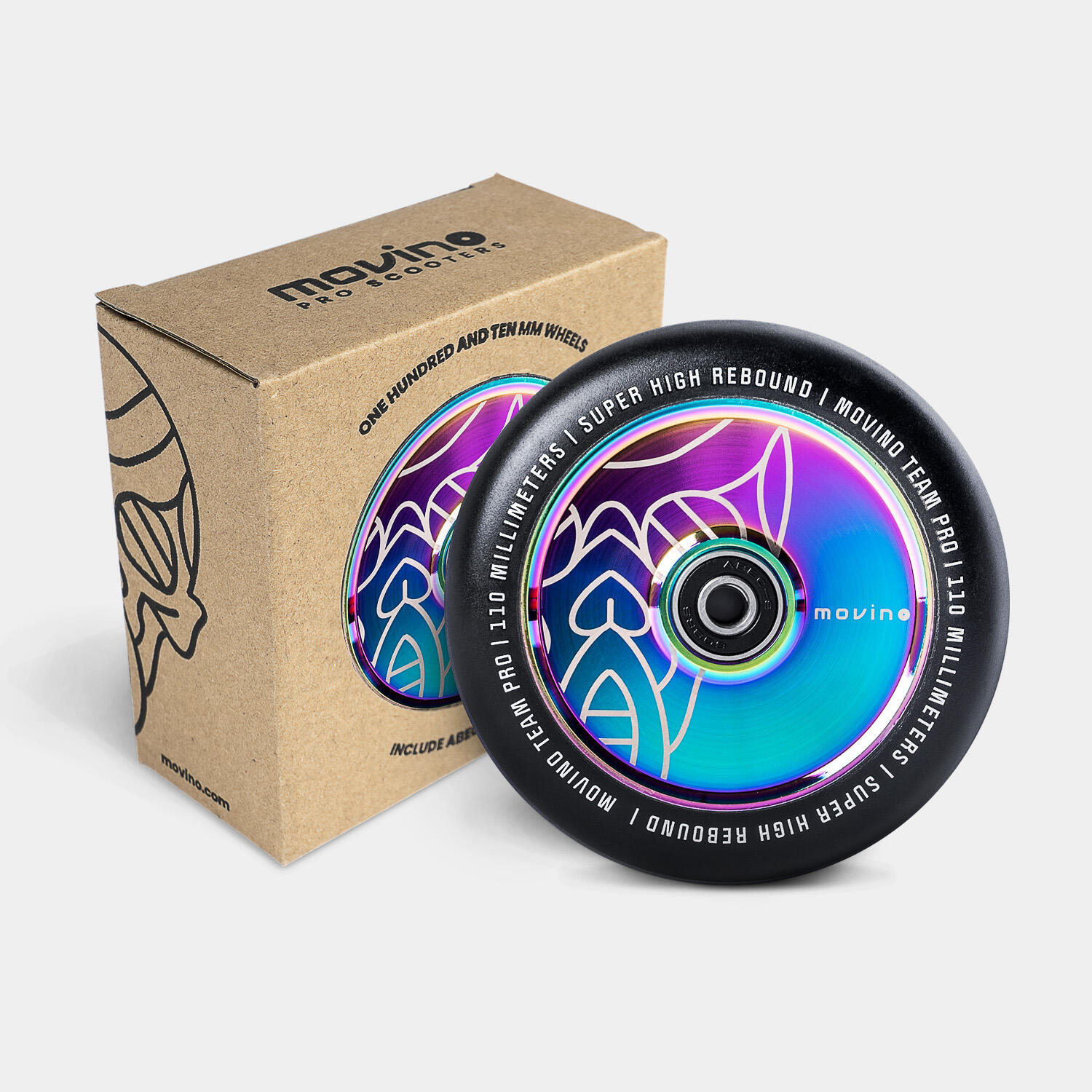 MOVINO Rollen für Stunt-Scooter Movino TEAM PRO Full Core 110 mm Bunt
