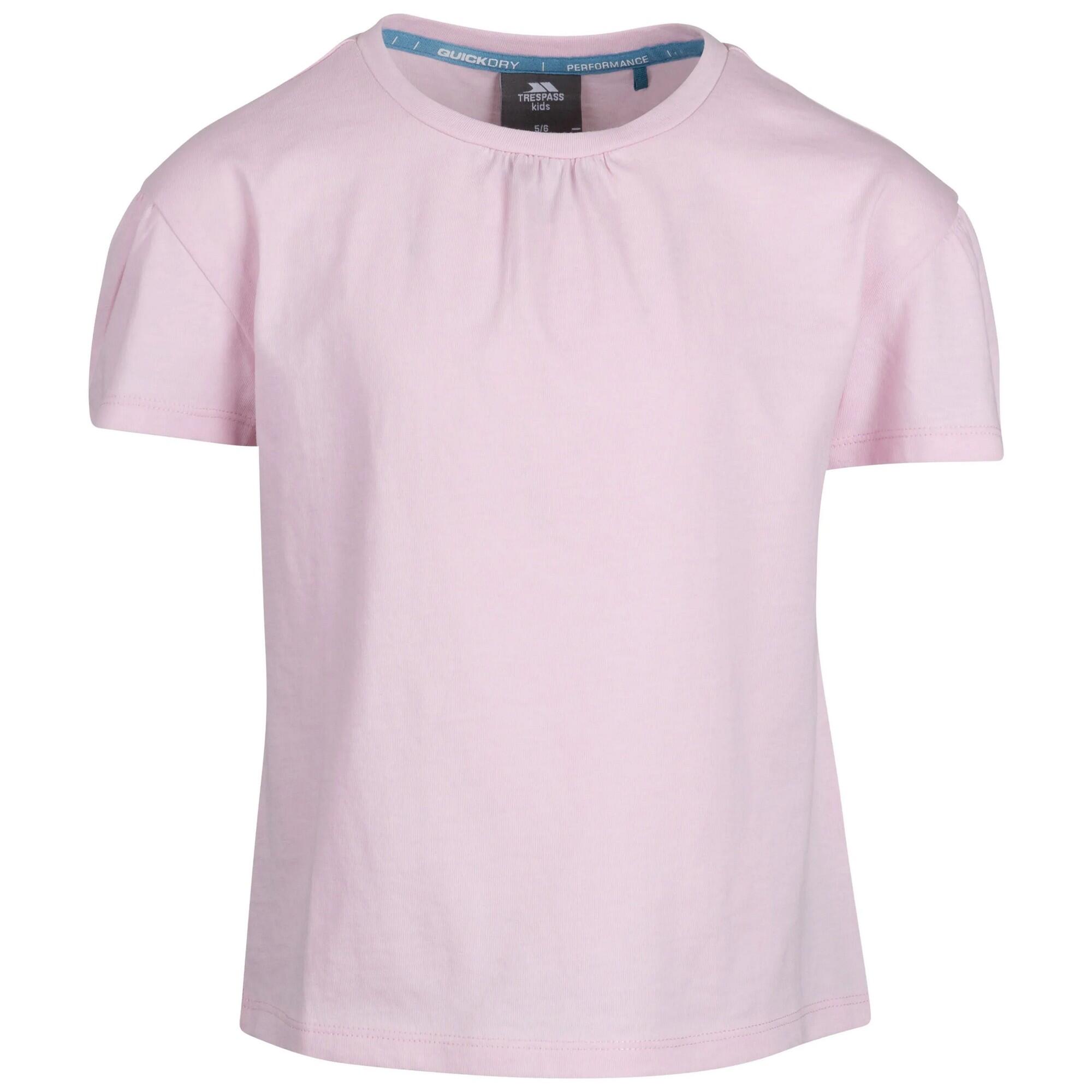 TRESPASS Girls Mellow TShirt (Pale Pink)