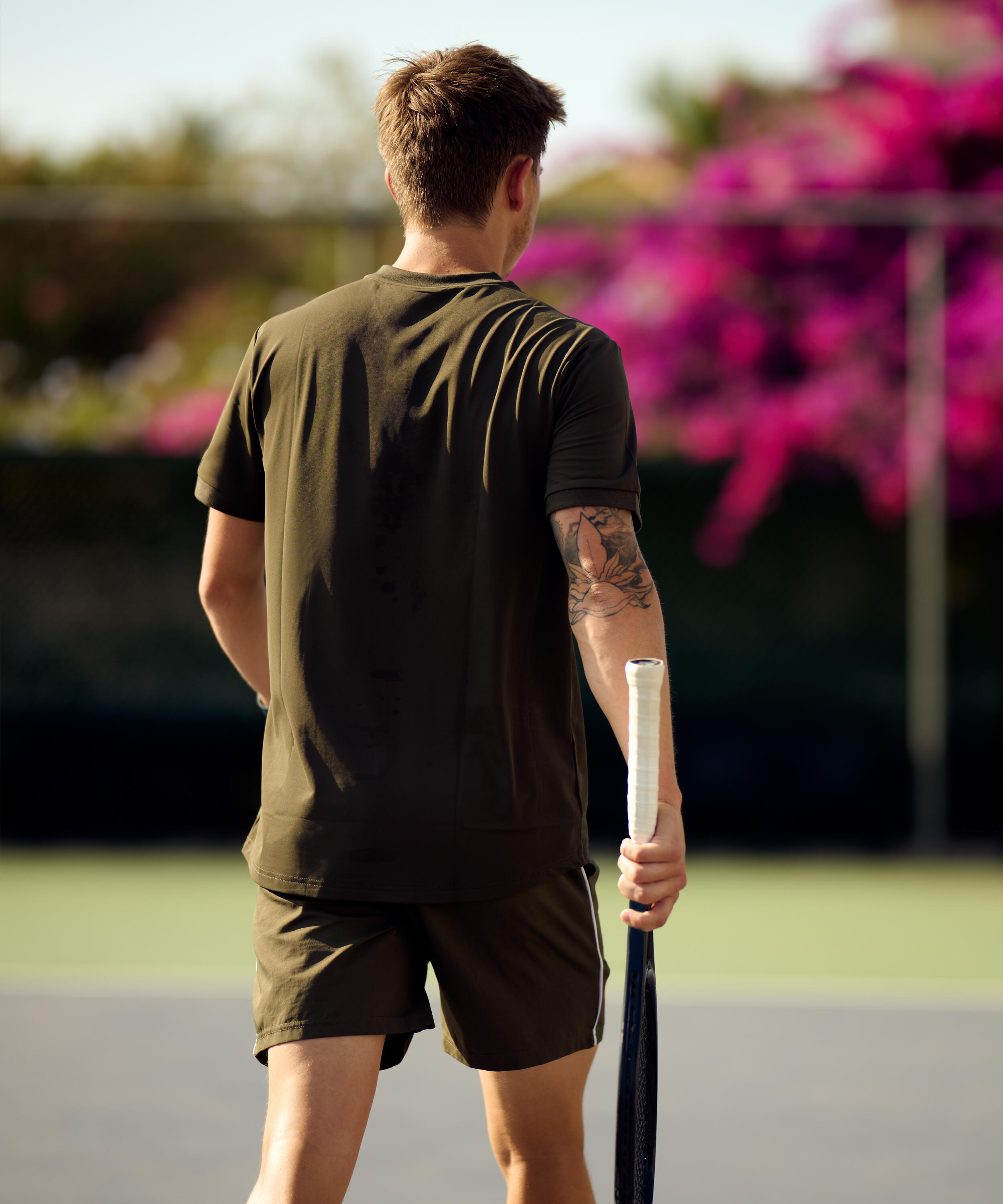 Excellence Herren-Tennis-/Padel-Poloshirt – Olivgrün 2/2