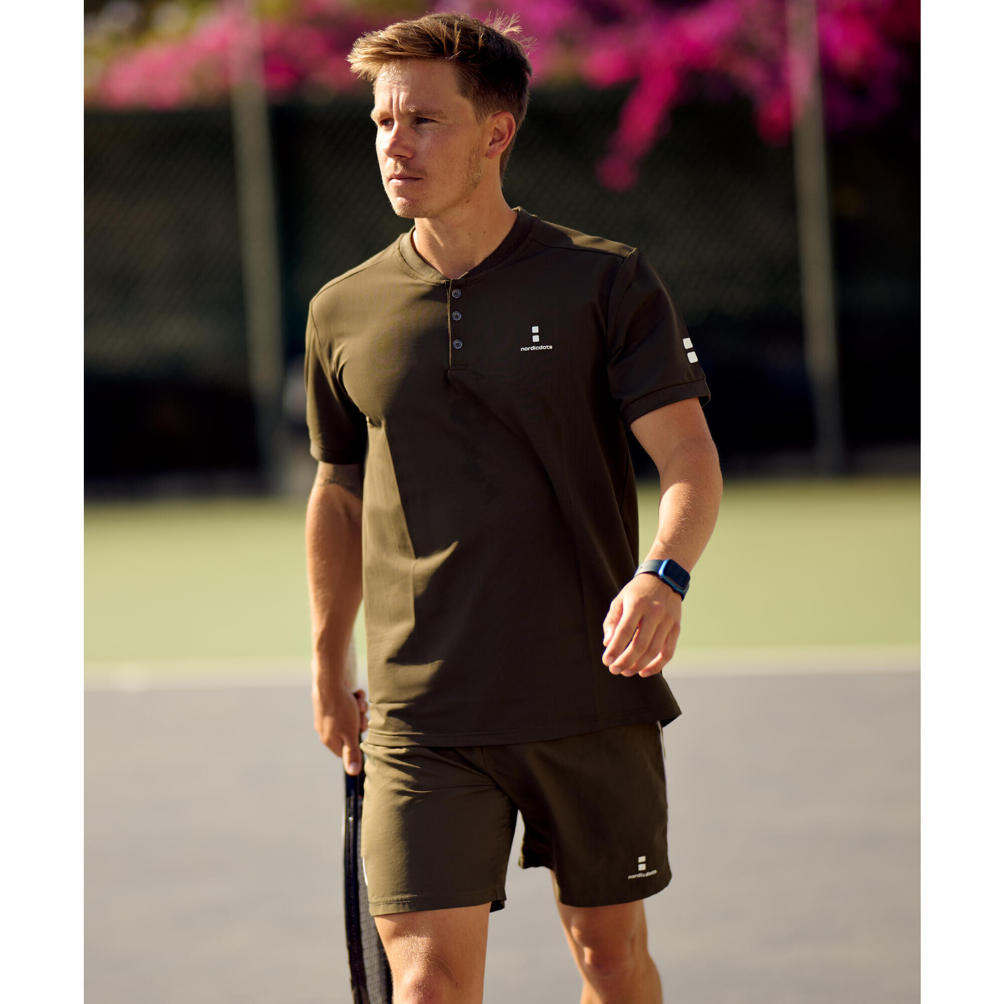 Nordicdots - Polo De Tennis/padel Excellence Homme Olive - Polo Manches Courtes - Vert - 48 Xl - Decathlon