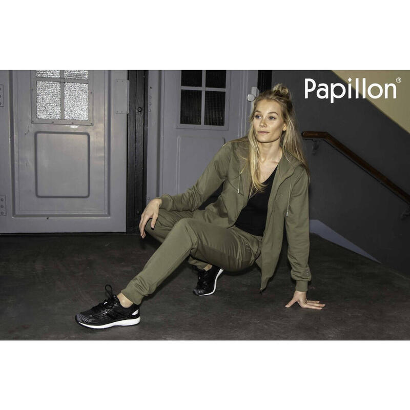 Papillon Sweat pants cuff dames camouflagegroen