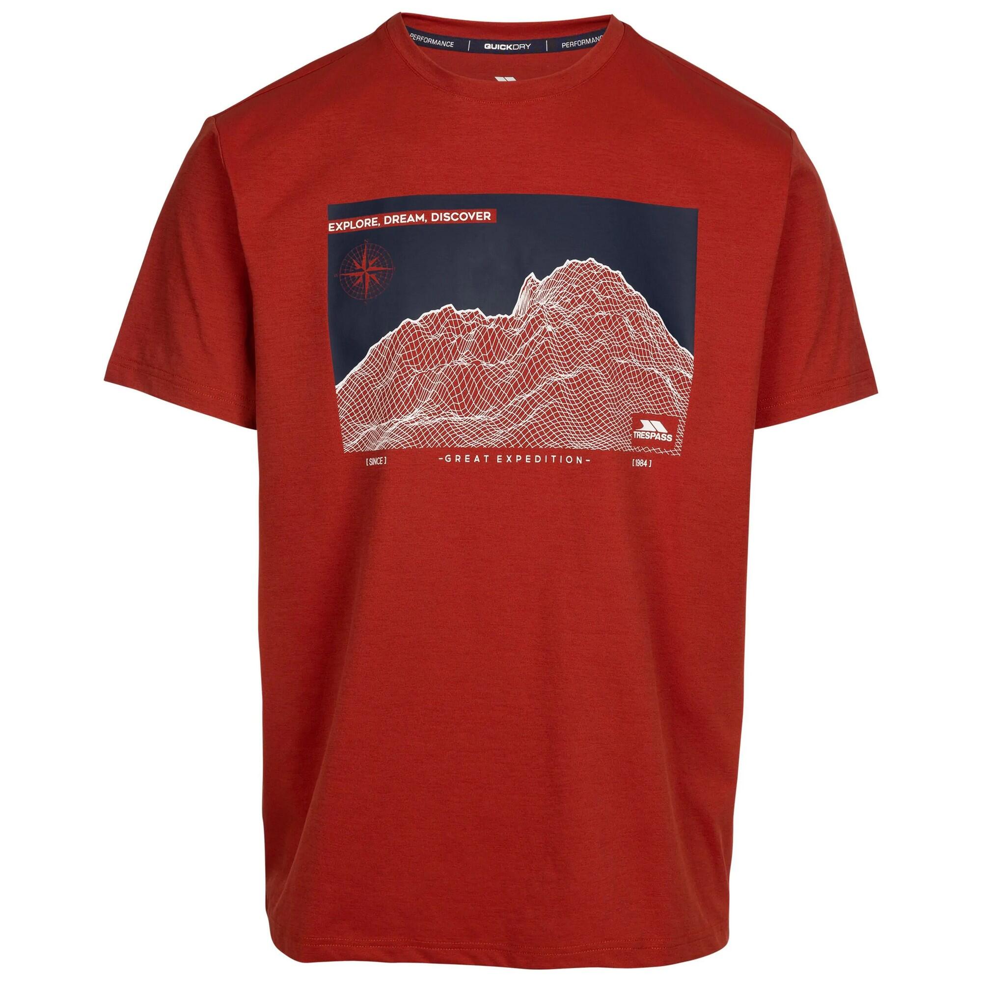TRESPASS Mens Sirgis Mountain TP75 TShirt (Salsa)