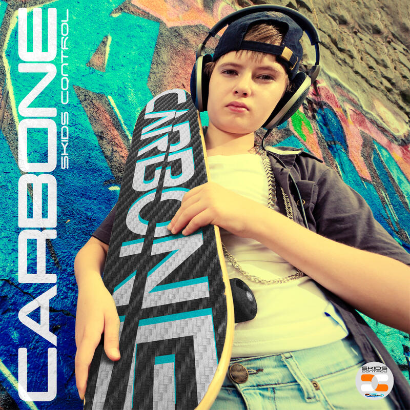 Skateboard Criança 31x8 Polegadas Skids Control Carbone