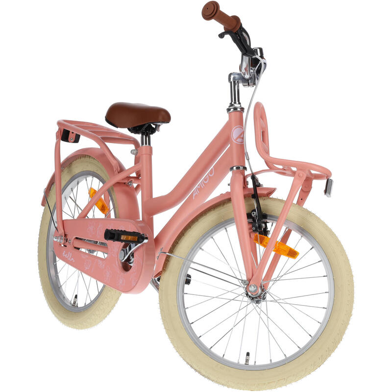 AMIGO Vélo fille Bella 18 Pouces 29 cm Fille Frein à rétropédalage Saumon