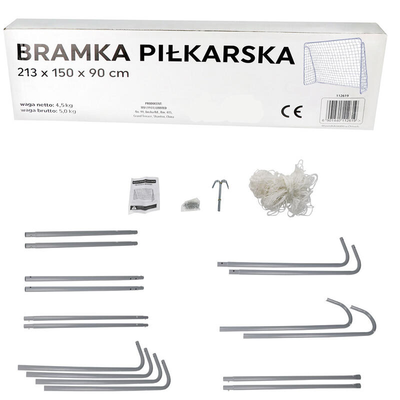 Bramka do piłki nożnej piłkarska metalowa