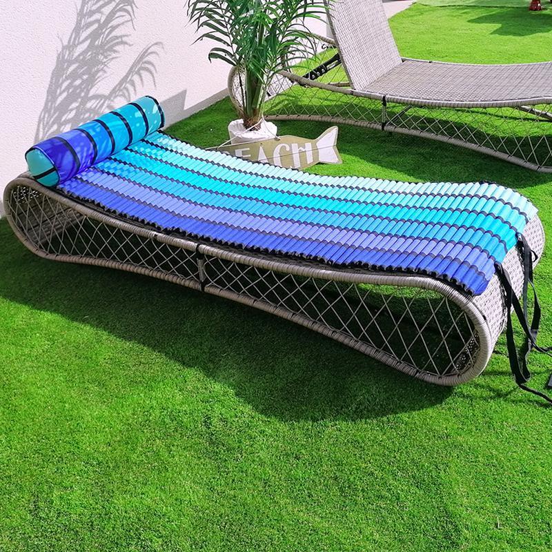 Matelas de plage pour bain de soleil Happy Blue  60 x 180