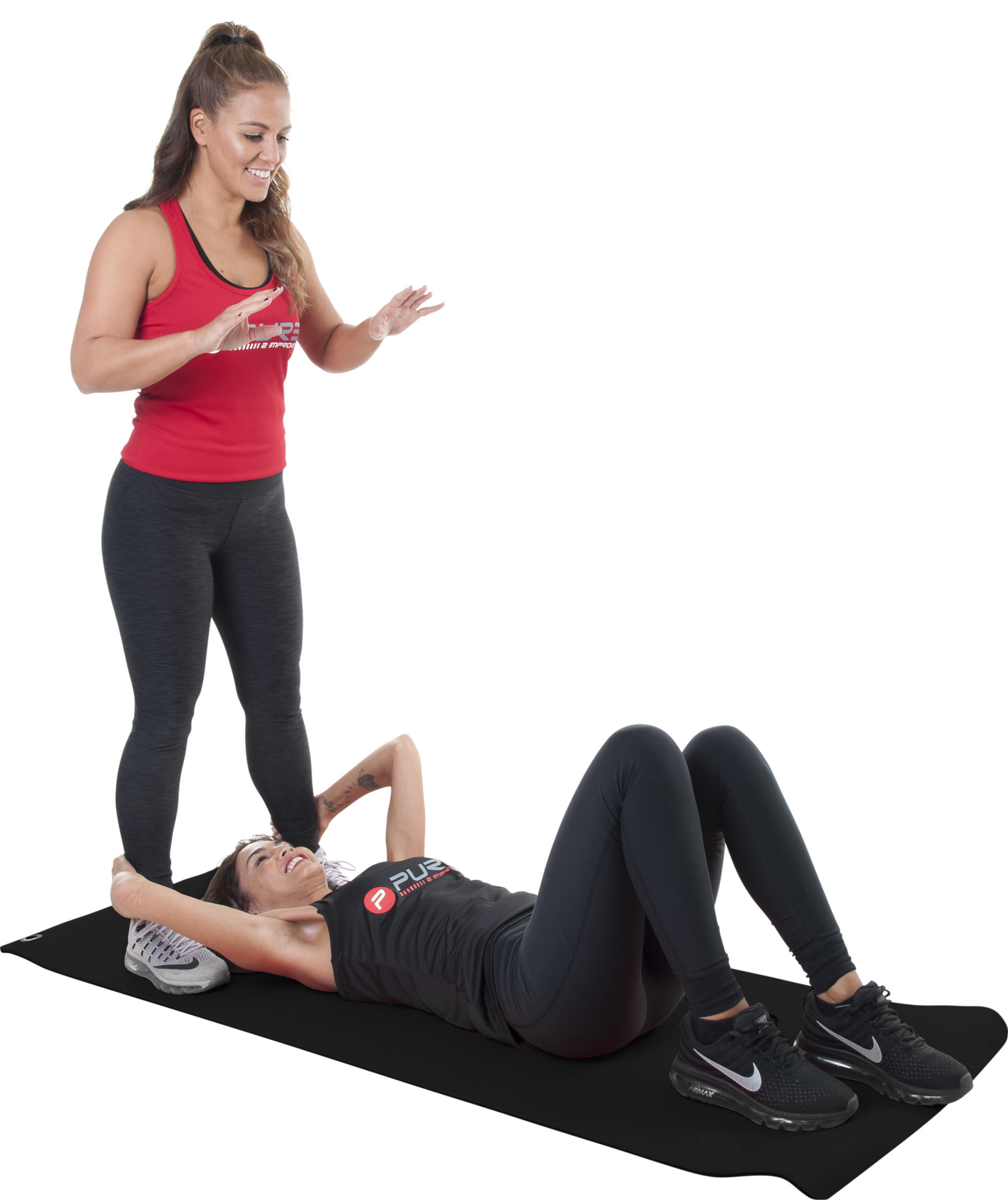 Pure2Improve tapis de fitness 173 x 61 cm TPE noir 6/7
