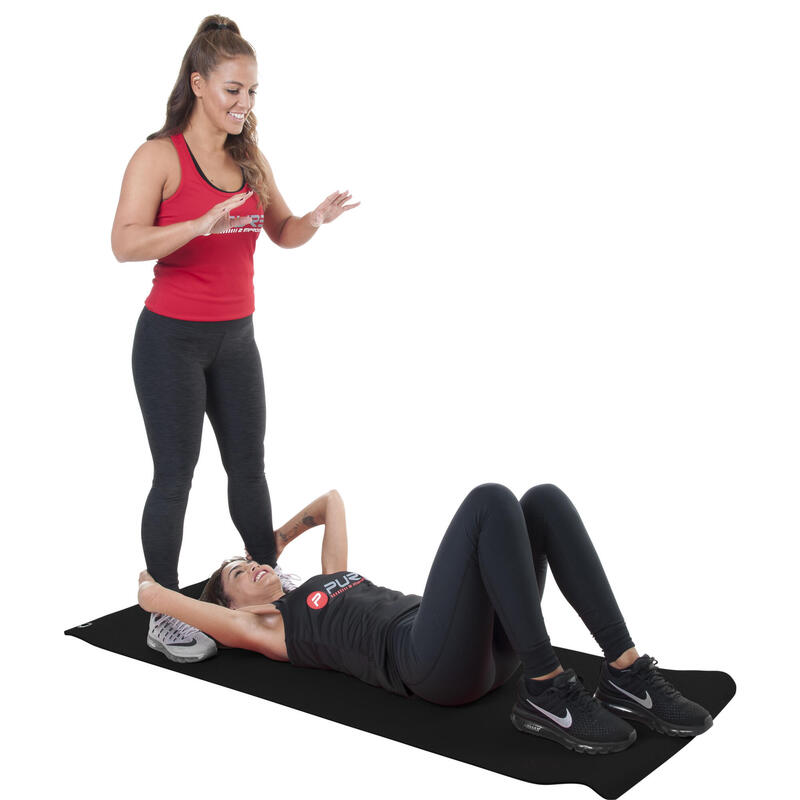 Pure2Improve fitnessmat 173 x 61 cm TPE zwart