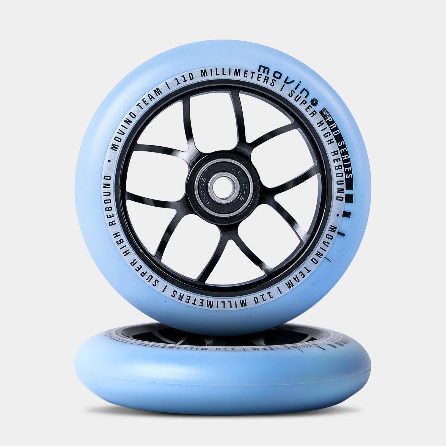 Rodas de scooter acrobáticas Movino TEAM PRO com raios de 110 mm (azul) 3/3