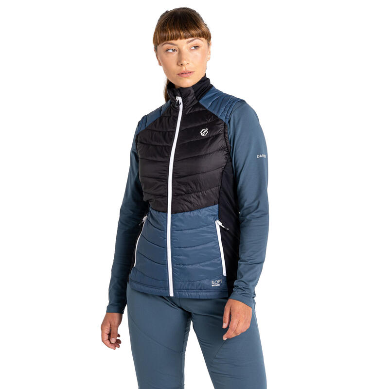 Dames Culmination Wollen Gewatteerd Gilet (Zwart/Oranje)