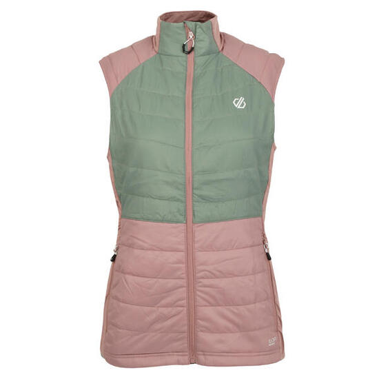 Gilet Imbottita Donna Dare 2B Culmination Rosa Scuro Verde Ninfea