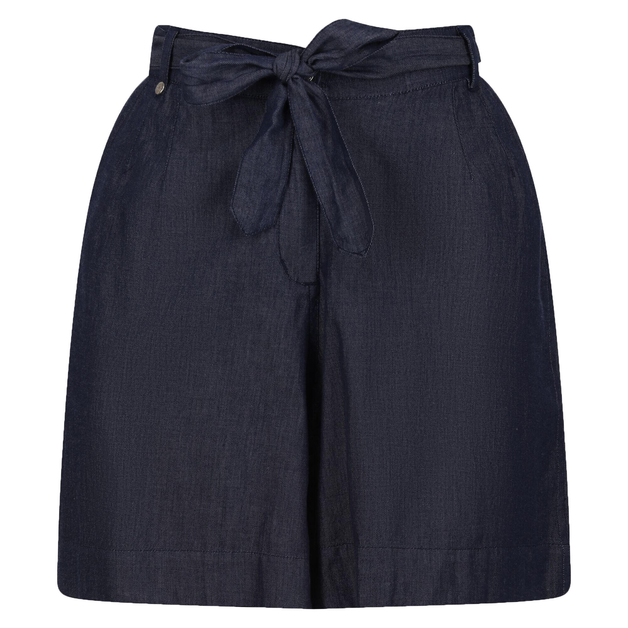Womens/Ladies Sabela Paper Bag Shorts (Chambray) 1/5