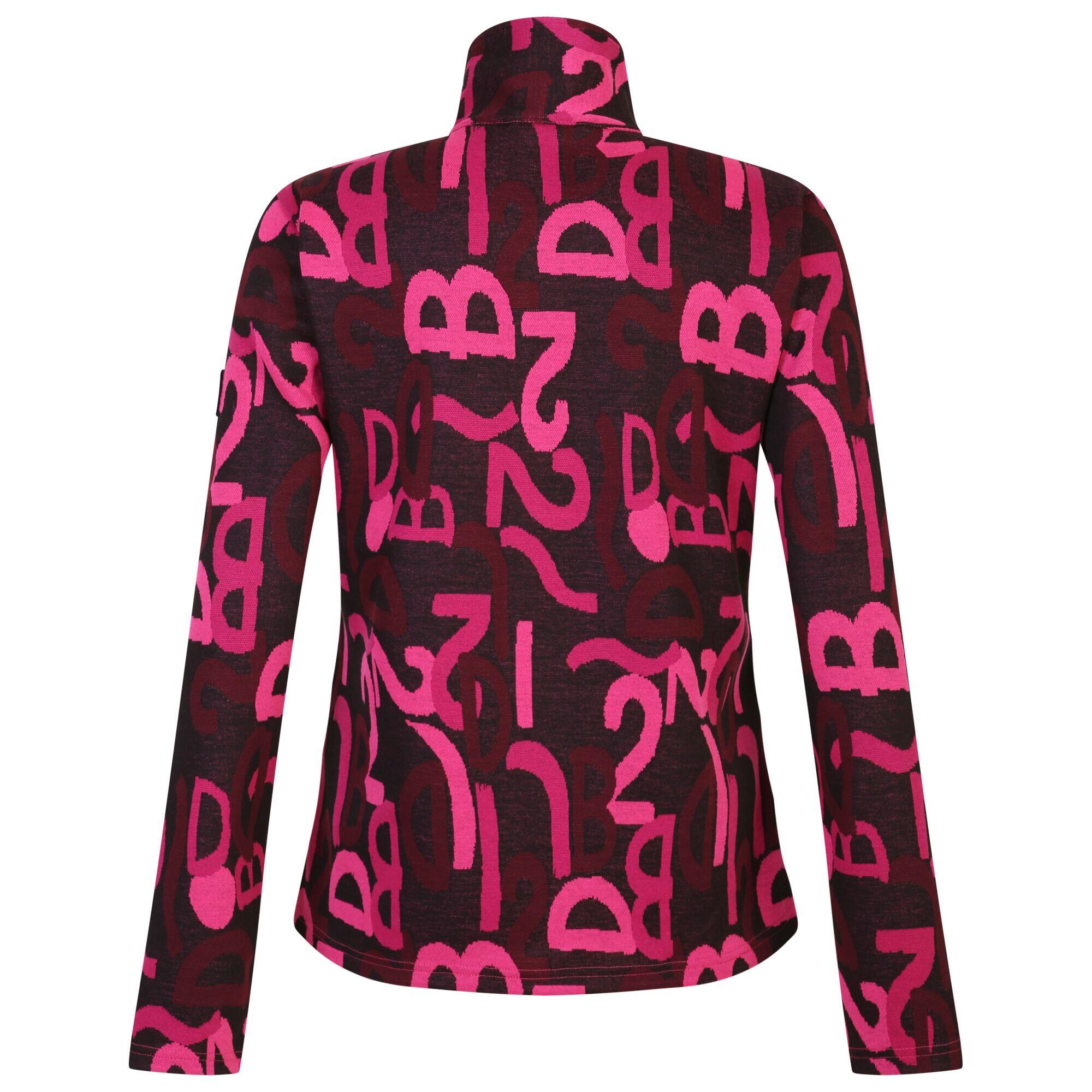 Dames Glades Graffiti Jas (Puur Roze) 2/5
