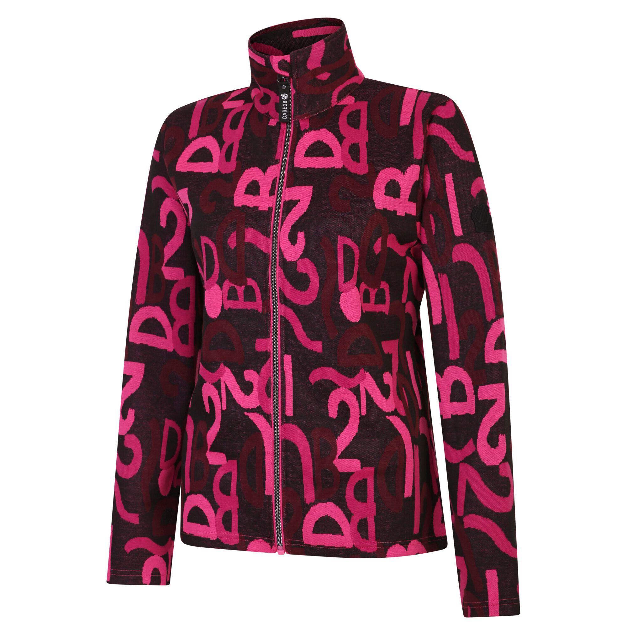 Dames Glades Graffiti Jas (Puur Roze) 3/5
