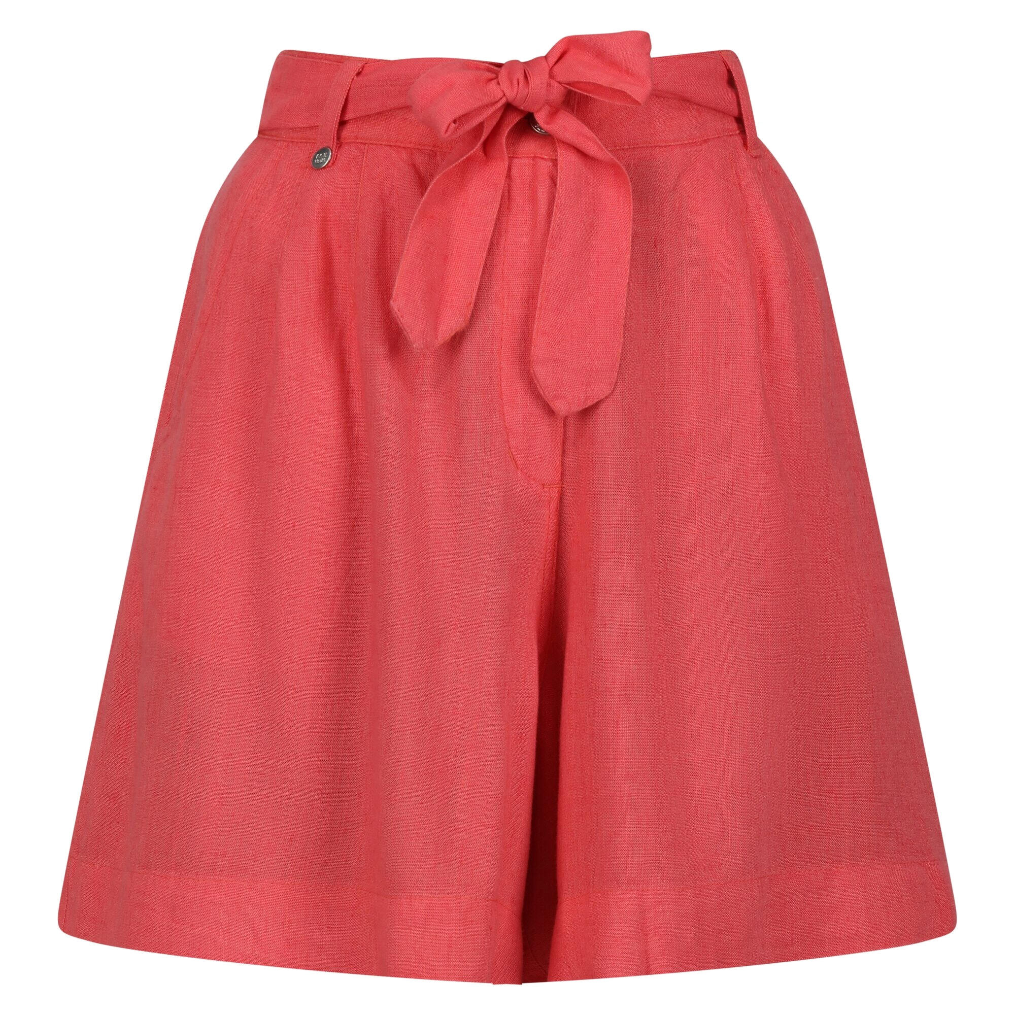 REGATTA Womens/Ladies Sabela Paper Bag Shorts (Peach Bloom)