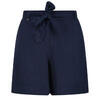 Dames Sabela Paper Bag Shorts (Blauw Opaal)