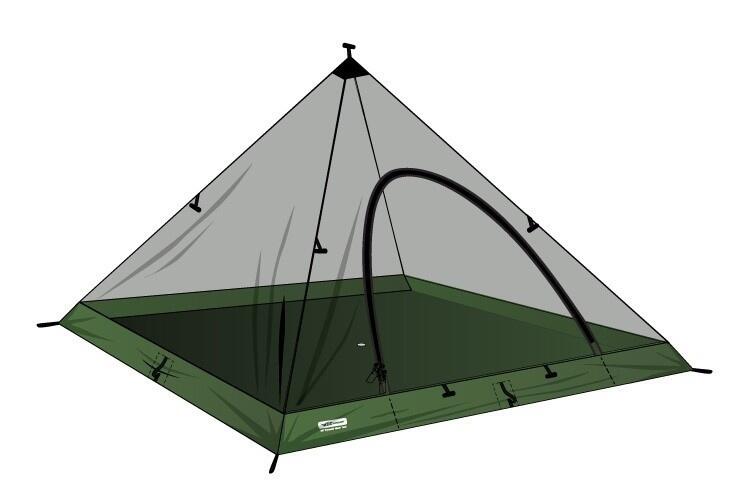 DD SuperLight Pyramid Mesh Tent | Decathlon
