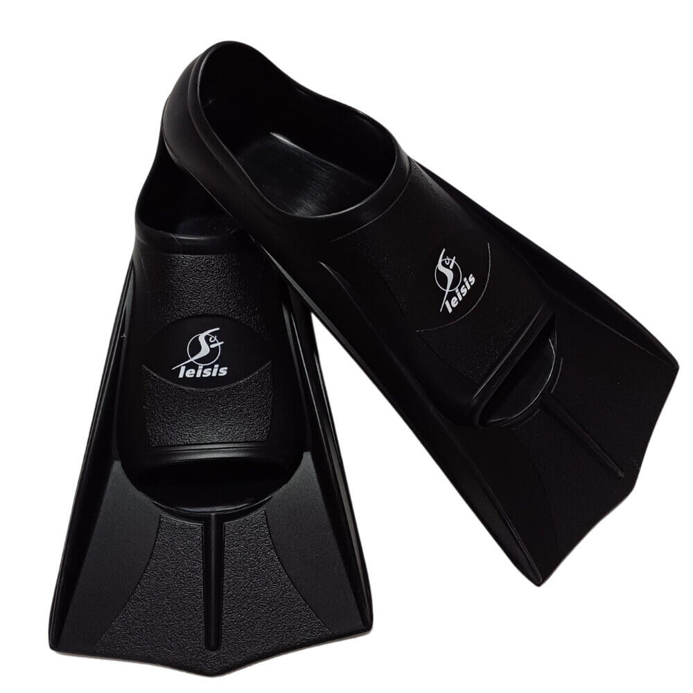 LEISIS Aleta de Natación Leisis Corta Silicona Negro 47/48