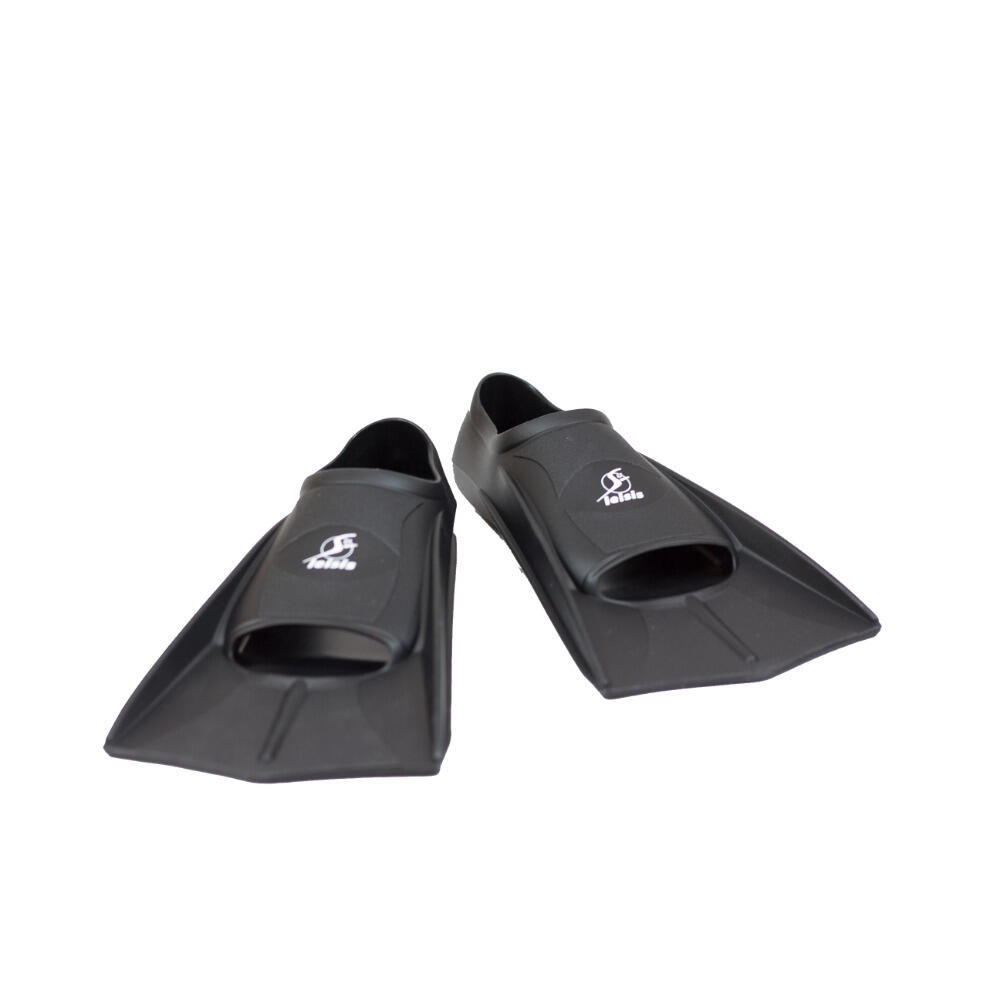 Aleta de Natación Leisis Corta Silicona Negro 33/34 2/3