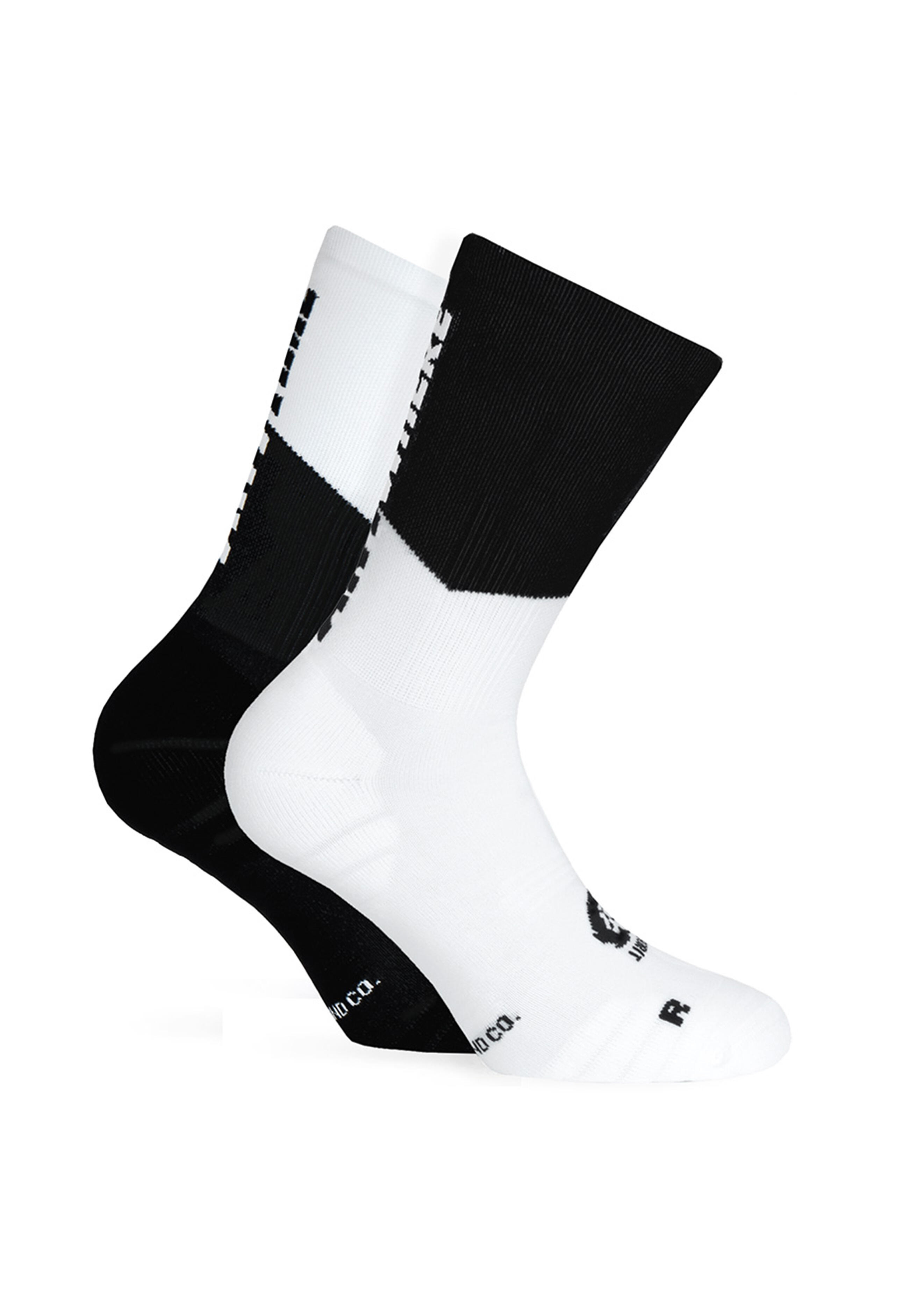 Anytlme Anywhere chaussette de course unisexe, tricotée couleur blanch et noir 4/6