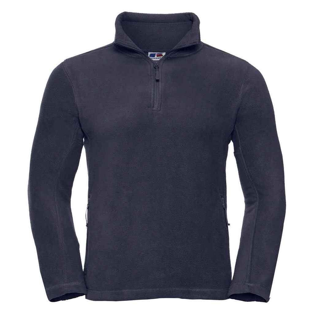 Russell Mens Zip Neck Outdoor Fleece Top