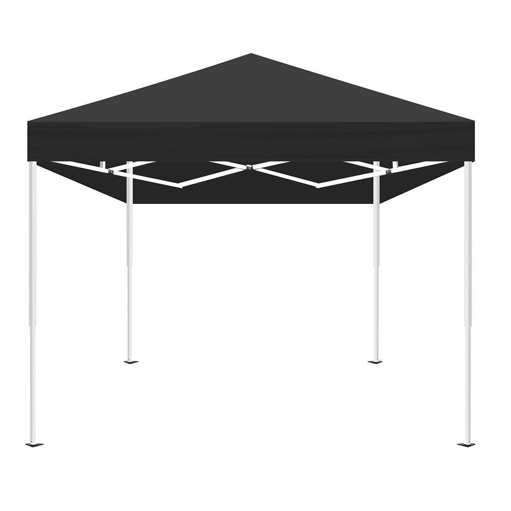 Mountview Pop Up Gazebo with Mesh Side Walls - Black
