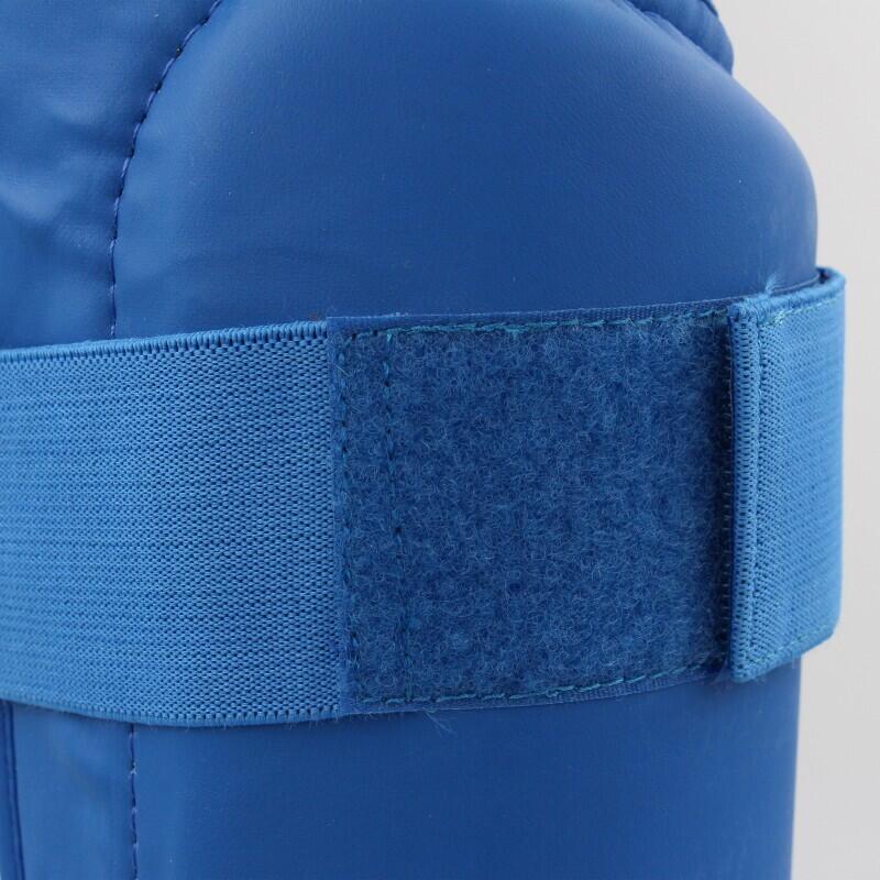 Protège Tibia WKF avec Base Amovible - Bleu