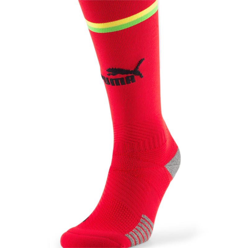 Medias de fútbol a rayas réplica de Ghana Hombre PUMA Red Dandelion Yellow