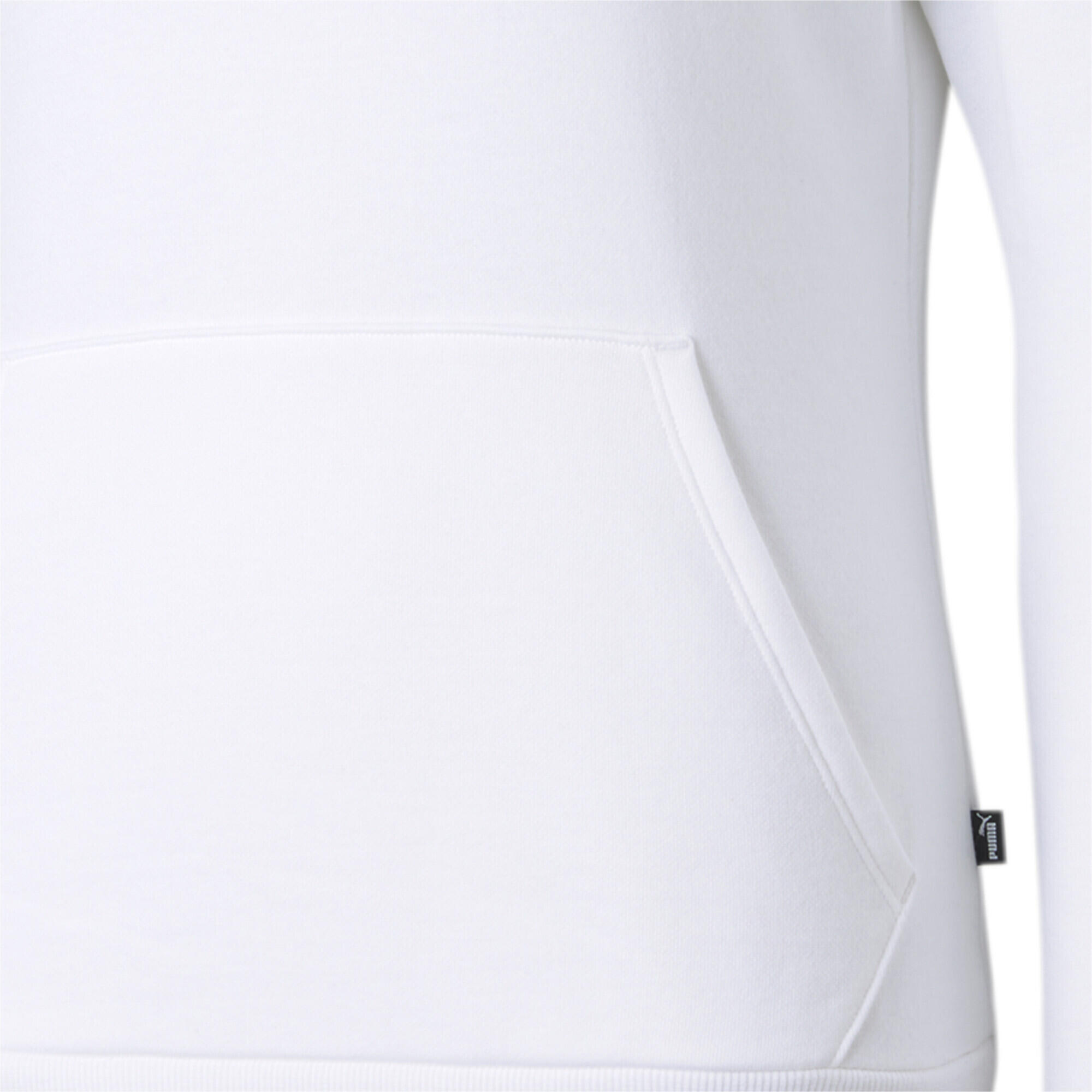 Felpa con cappuccio Essentials con logo da donna PUMA White 3/4